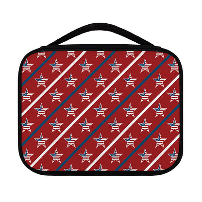 USA Patriotic Star Pattern Print Classic Bible Case