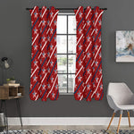 USA Patriotic Star Pattern Print Curtain