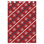 USA Patriotic Star Pattern Print Curtain