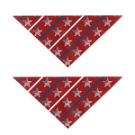 USA Patriotic Star Pattern Print Dog Bandana