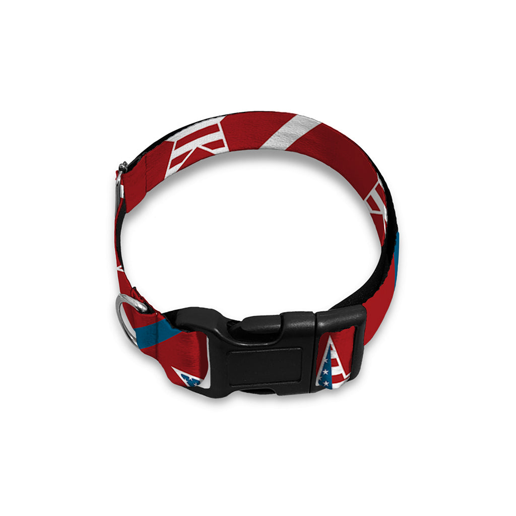 USA Patriotic Star Pattern Print Dog Collar