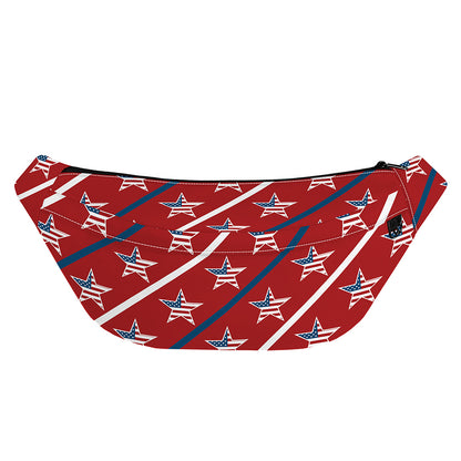 USA Patriotic Star Pattern Print Fanny Pack