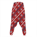 USA Patriotic Star Pattern Print Hammer Pants