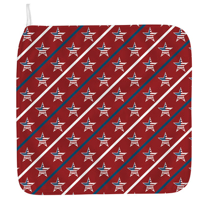 USA Patriotic Star Pattern Print Hand Towel