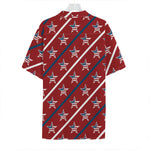 USA Patriotic Star Pattern Print Hawaiian Shirt