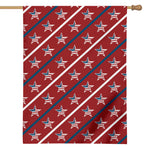USA Patriotic Star Pattern Print House Flag