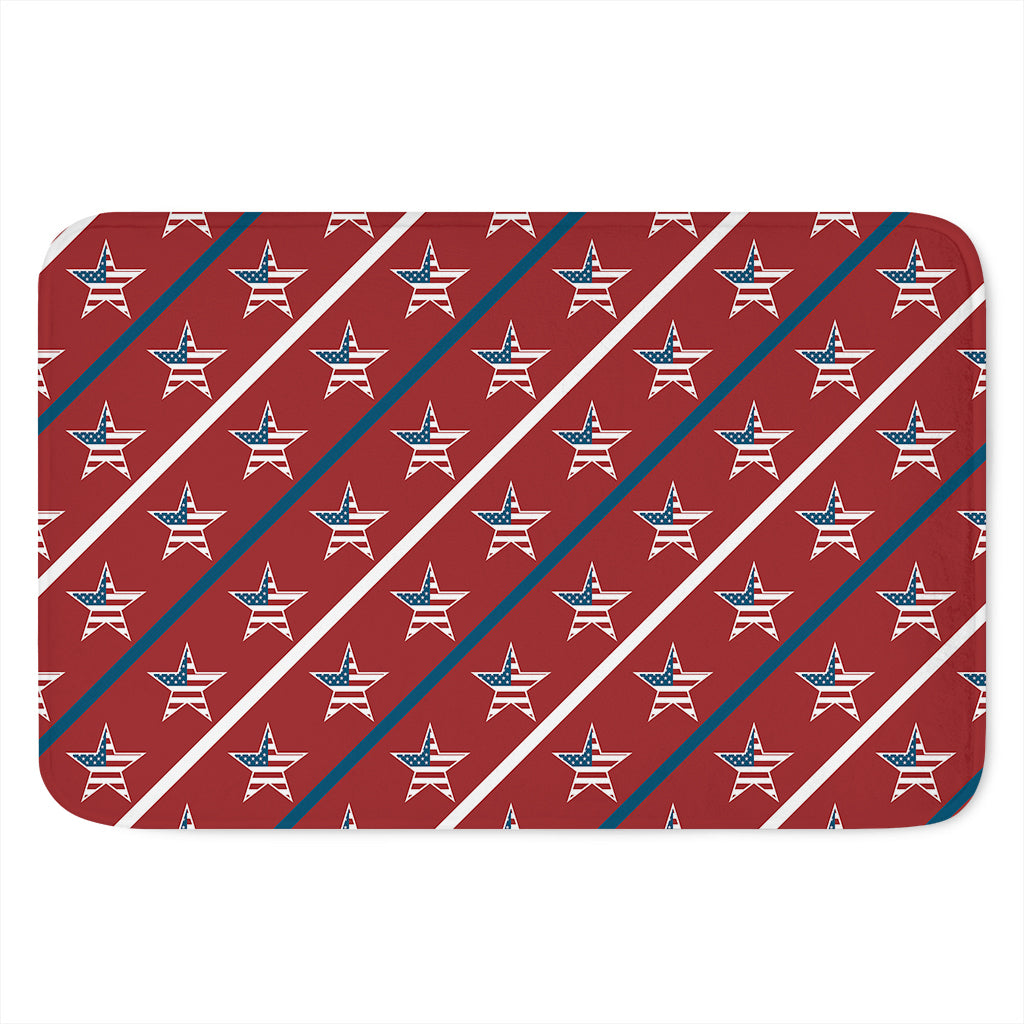 USA Patriotic Star Pattern Print Indoor Door Mat