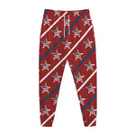USA Patriotic Star Pattern Print Jogger Pants