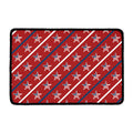 USA Patriotic Star Pattern Print Kitchen Mat