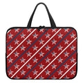 USA Patriotic Star Pattern Print Laptop Sleeve With Handle