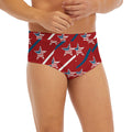USA Patriotic Star Pattern Print Men's Briefs