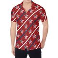 USA Patriotic Star Pattern Print Men's Shirt
