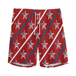 USA Patriotic Star Pattern Print Men's Sports Shorts