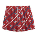 USA Patriotic Star Pattern Print Mesh Shorts
