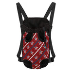 USA Patriotic Star Pattern Print Pet Carrier Backpack
