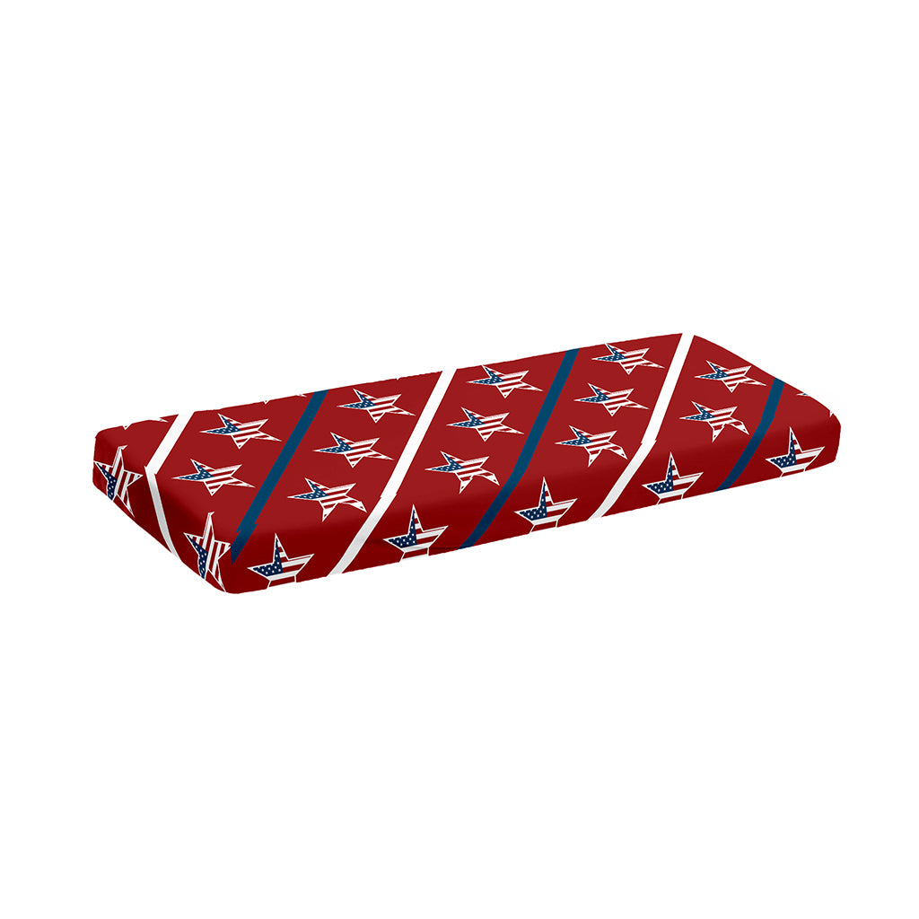 USA Patriotic Star Pattern Print Piano Keyboard Cover