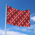 USA Patriotic Star Pattern Print Polyester Flag