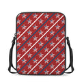 USA Patriotic Star Pattern Print Rectangular Crossbody Bag