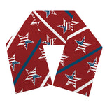 USA Patriotic Star Pattern Print Scarf