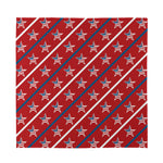 USA Patriotic Star Pattern Print Silk Bandana