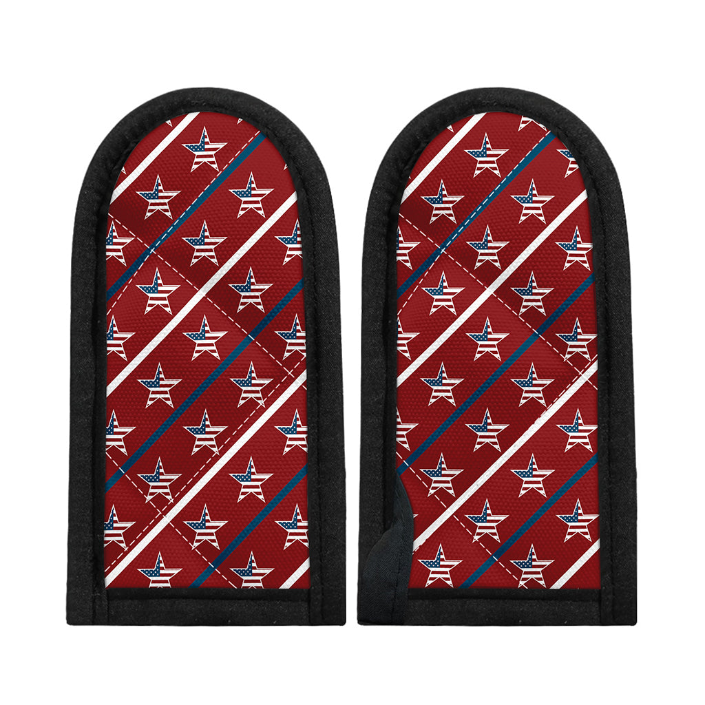 USA Patriotic Star Pattern Print Skillet Handle Cover