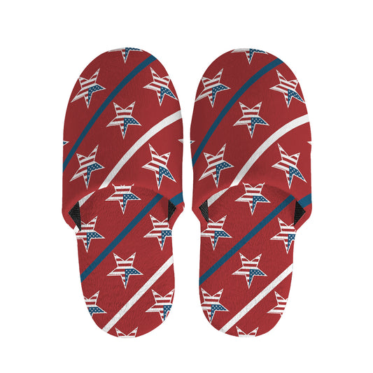 USA Patriotic Star Pattern Print Slippers