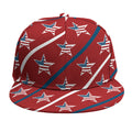 USA Patriotic Star Pattern Print Snapback Cap