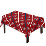 USA Patriotic Star Pattern Print Tablecloth