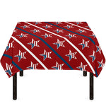 USA Patriotic Star Pattern Print Tablecloth