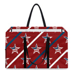 USA Patriotic Star Pattern Print Utility Tote Bag