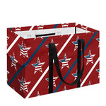 USA Patriotic Star Pattern Print Utility Tote Bag