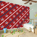 USA Patriotic Star Pattern Print Wall Sticker