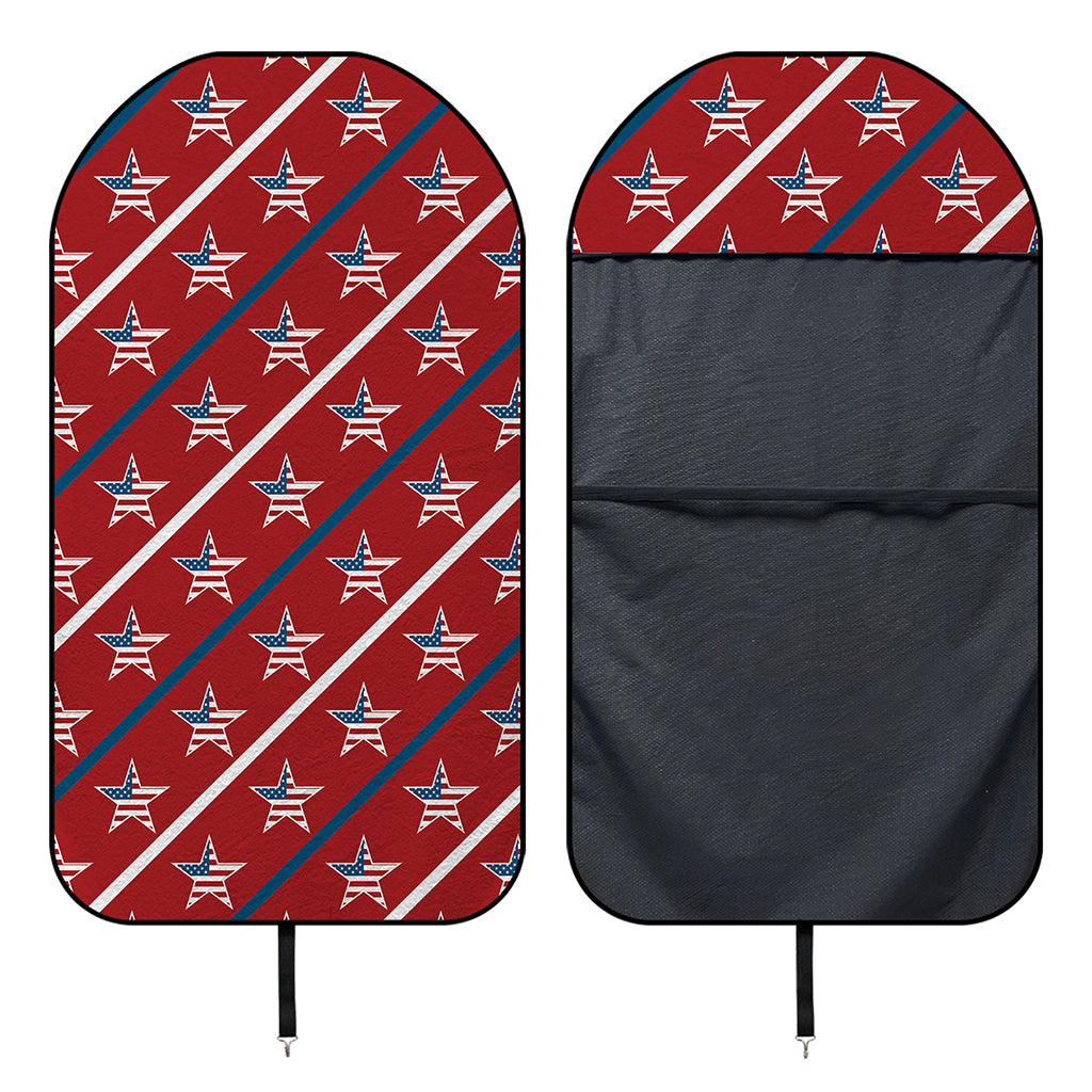 USA Patriotic Star Pattern Print Waterproof Car Seat Cover