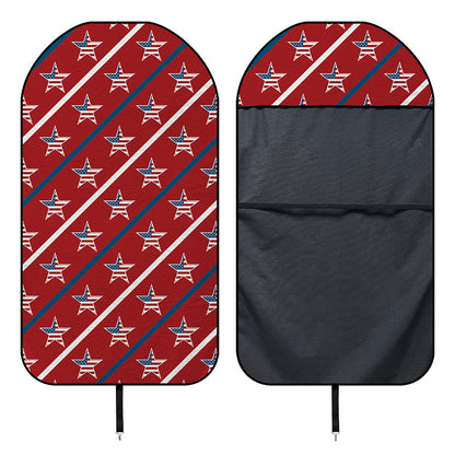 USA Patriotic Star Pattern Print Waterproof Car Seat Cover