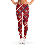USA Patriotic Star Pattern Print Women's Leggings