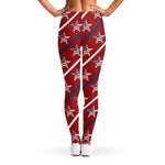 USA Patriotic Star Pattern Print Women's Leggings