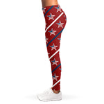 USA Patriotic Star Pattern Print Women's Leggings
