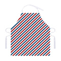 USA Patriotic Striped Pattern Print Adjustable Apron