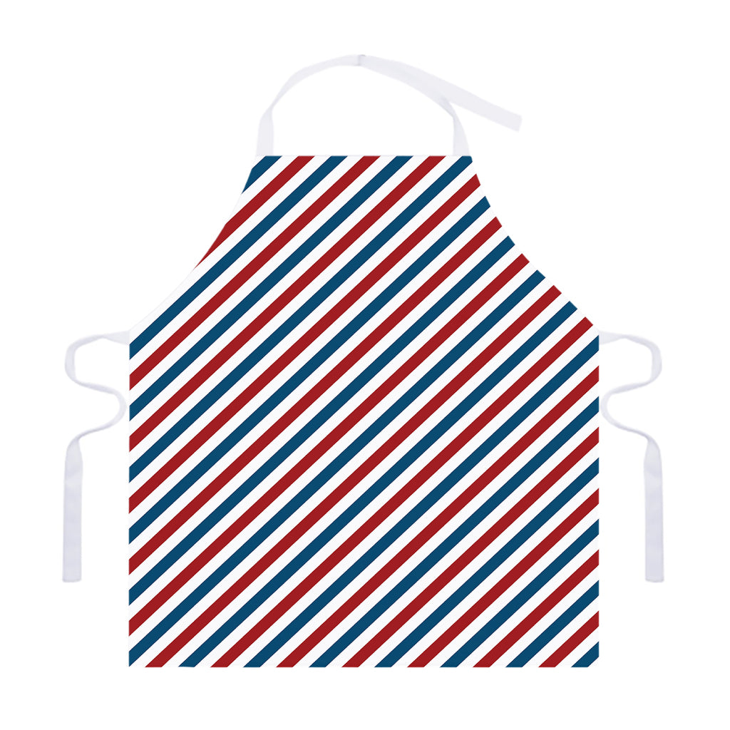USA Patriotic Striped Pattern Print Adjustable Apron