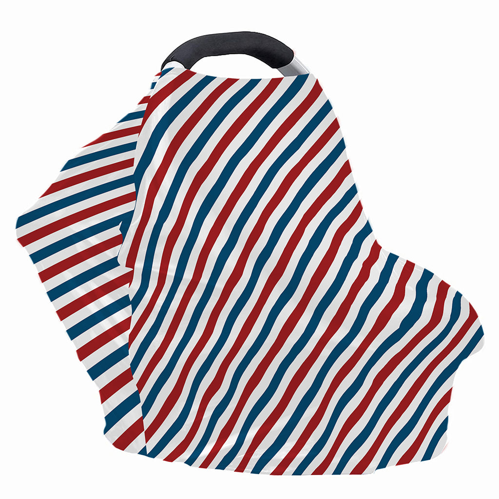USA Patriotic Striped Pattern Print Baby Seat Cover