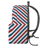 USA Patriotic Striped Pattern Print Backpack