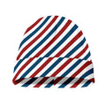USA Patriotic Striped Pattern Print Beanie