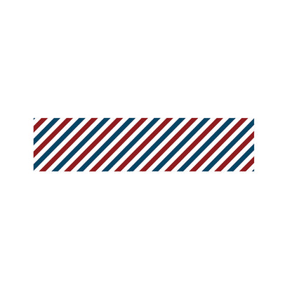 USA Patriotic Striped Pattern Print Bed Runner
