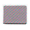 USA Patriotic Striped Pattern Print Bifold Wallet