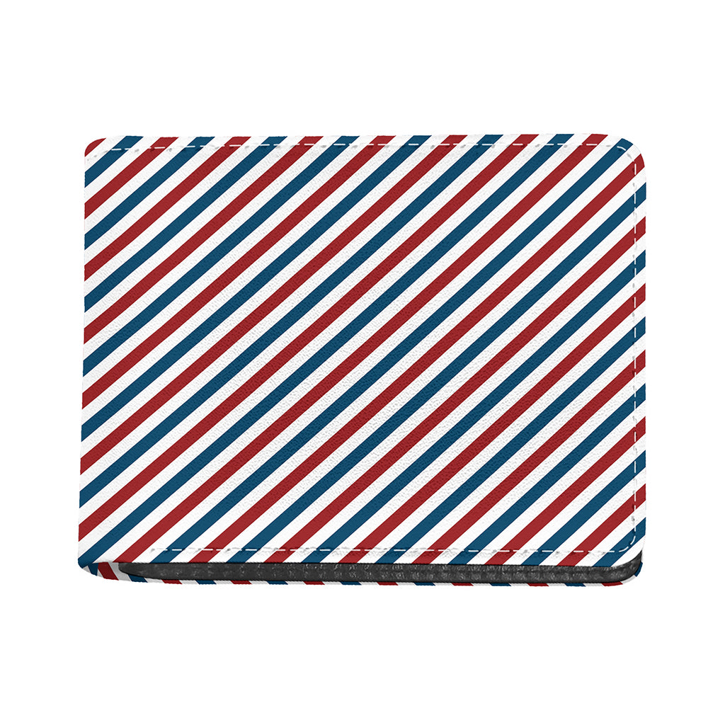 USA Patriotic Striped Pattern Print Bifold Wallet