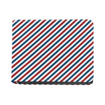 USA Patriotic Striped Pattern Print Bifold Wallet