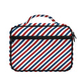 USA Patriotic Striped Pattern Print Briefcase Bible Bag