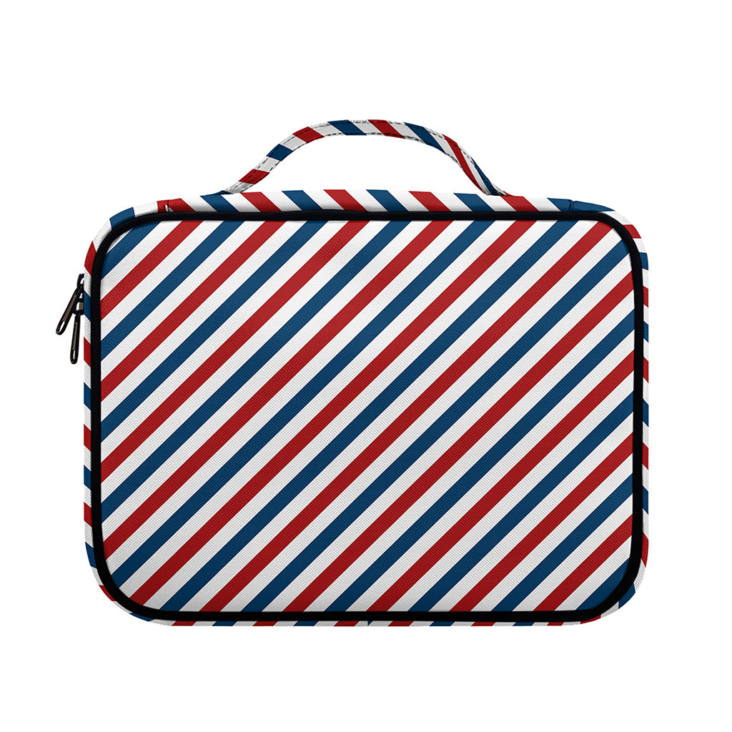 USA Patriotic Striped Pattern Print Briefcase Bible Bag