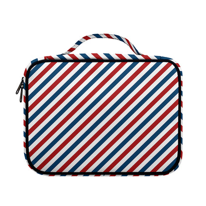 USA Patriotic Striped Pattern Print Briefcase Bible Bag