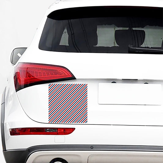 USA Patriotic Striped Pattern Print Car Sticker